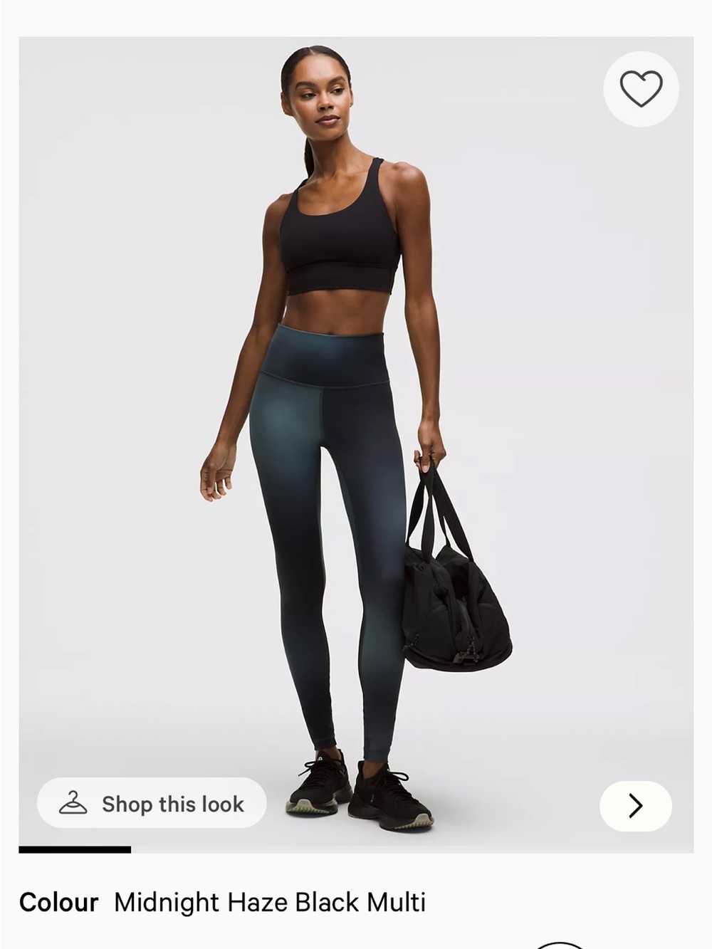 High-Waisted Wunder Train Midnight Haze Leggings - Women